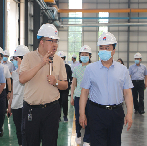 郑州市人大常委会党组书记、主任周富强到公司参观指导